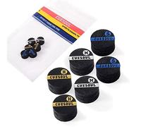 CUESOUL 6 Piezas de Capa Pigskin Snooker Cue Consejos (Multi)