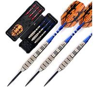 CUESOUL 95% Tungsten 26 Grams Tungsten Steel Tip Darts Set -26 Grams Tungsten Barrel (CSTSTD028-26)
