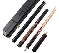 CUESOUL Clásico Hecho a Mano de 57 Pulgadas Rosewood 3/4 Pieza Snooker Cue Cue con Caja Negro y Aluminio Telescopio Extensión (CSSC012)
