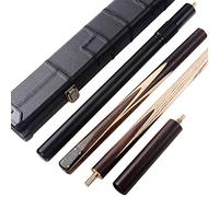 CUESOUL Clásico Hecho a Mano de 57 Pulgadas Rosewood 3/4 Pieza Snooker Cue Cue con Caja Negro y Aluminio Telescopio Extensión (CSSC014)