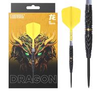 CUESOUL CUESUL Zodiaco Chino dragón 21G de Acero Consejo de Acero 90% Tungsten Dart Conjunto con Titanio Recubierto e Integrado Rost T19 Flight