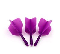 CUESOUL Dardos Dardos Integrados y Forma estándar de Vuelo, Juego de 3 Piezas con diseño Exclusivo (CSAK-54YS-S)