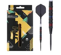 CUESOUL JIHO S1 de 24g con Punta de Acero 90% de tungsteno Juego de Dardos con Revestimiento de Titanio y Vuelo unificado Rost T19