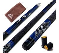 CUESOUL Rockin Serie 57 "21 oz Conjunto del palillo de Arce con la se?al de Piscina Conjunto Protector/Protector del Eje y de la Toalla Cue (G405)