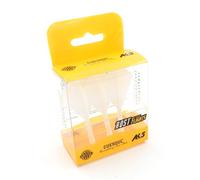 CUESOUL Rost Eje de dardo Integrado y Plumas Medianas, Forma de Diamante, Juego de 3 (CSAK-58ZS)