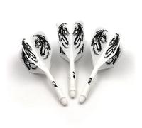 CUESOUL Rost Ejes de Dardos Integrados Personalizados Ejes y vuelos de Dardos medianos, Juego de 3 Patrones de dragón (CSAK-5JL2)