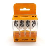 CUESOUL Rost Ejes de Dardos Integrados Personalizados Ejes y vuelos de Dardos medianos, Juego de 3 Patrones de dragón (CSAK-5JL2-L)