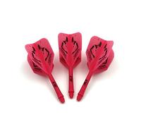 CUESOUL Rost Personalizado Integrado Dardos Ejes y Dardos vuelos Medio, Juego de 3 Piezas de patrón de Belleza (CSAK-5MN6)