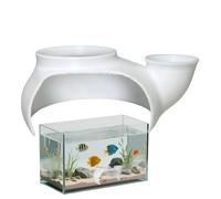 Cueva 'acuario: Casa Sumergida En Forma De Jarrón, Refugio De Acuarios, Refugio De Camarones Para Peces Pequeños | Lugar Para Descansar Y Jugar, Accesorio Decorativo De Acuario Para Hábitat De Ani