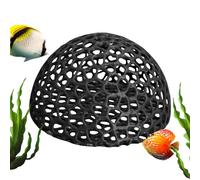 Cueva de acuario, escondite para camarones, piedra artificial hueca para enriquecimiento, peces pequeños, cría de reptiles, decoración de terrario de acuario