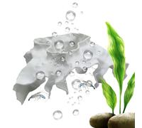 Cueva de Acuario - Realista con Agujero Oculto Peces Betta,Cueva Subterránea para Acuario,para alimentación, escondite, Descanso, hogar de Descanso, Betta, Agua Dulce, acuático, Submarino y