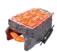 Cueva de Calor para Reptiles, Cueva de Reptiles con Escenario de Toma de Calor | Accesorios de Tanque, Roca de calefacción, decoración de hábitat para lagartos, Serpientes,