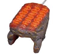 Cueva de Calor para Reptiles, térmicas para Reptiles,Roca de simulación de Resina con Escenario para Tomar el Sol calentado | Accesorios para Tanques, decoración de hábitat, Roca calefactora par