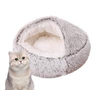 Cueva de cama de gato | Camas para mascotas Camas para perros calmantes | Cama pequeña para mascotas Cueva para gatos de peluche suave para perros, casa para lavable