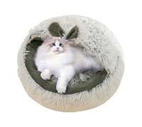 Cueva de cama de gato de interior - Nido de calmado de felpa caliente, antideslizante Pet Sleeping Mat, encerrado para gatos y animales pequeños, | Resto con invierno Comfort Kitten Puppy Living Room