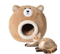 Cueva de Cama para Gatitos - Tienda De Mascotas Lavable, Casa De Gatos para Interior, Dormir Y Jugar, Cojín Removible con Tela Durable | Adecuado para Gatitos, Cachorros Que Mueren