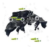 Cueva de camarón - Decoración de protección para escondites | Cueva subterránea de acuarios, para alimentar ocultar descanso Betta acuática de agua dulce