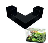 Cueva de camarones de acuario, túnel de esquina para jugar con peces betta, cueva de escondite de esquina de acuario, decoración de pecera, para mascotas acuáticas, camarones pequeños y peces betta