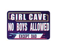 Cueva De Chicas. No Se Permiten Chicos Excepto Papá. Estética para Chicas Adolescentes. Felpudos Lavable Alfombrilla De Baño Absorbente Felpudos Entrada para Pasillo Puerta Interior 40X60Cm