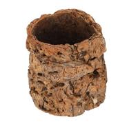 Cueva de Corcho para Reptiles Pequeños, Refugio Tubular Natural 4x3,5 X 3,5 | Decoración Realista para Terrario y Acuario, Ligera y Resistente, Regula Humedad, para Geckos y Serpientes