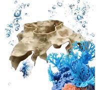 Cueva de cría de acuario, decoración realista de refugio estable, accesorios de tanque de camarones, para alimentación, escondite, descanso en el hogar, acuática submarina de agua dulce
