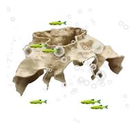 Cueva de Cría para Acuario Escondite y Refugio Decorativo