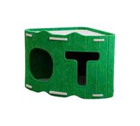 Cueva de Fieltro para Gatos, casa de Cama semicerrada de Doble para Mascotas, cómodo Nido Interior y Exterior para Gatos, Ideal para Invierno, Camping, Viajes, hogar, Dormitorio