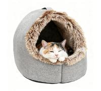 Cueva de gato - 40 cm suave con asa de transporte | Material de la tela Gatito Cama Cueva Invierno Cat House, Calming Indoor Sleeping Spot for Kitten Puppy And Small Dog For Bedroom Living Room