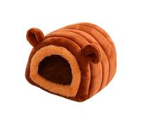 Cueva de la cama de hámster - escondite para mascotas de invierno, snug peluche nido | Tela espesa con diseño lindo, ajuste compacto para el uso de la jaula para hámster, erizo, chinchilla, jerbo, hur