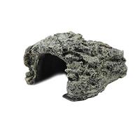 Cueva de OcultacióN de Peces, Cueva de Resina de Piel de Tortuga, Tortuga Reptil Peregrino Casa Escondite HáBitat Refugio Adorno de DecoracióN p;ara Acuarios, Tanques, Estanques, etc(DB-025C grande)