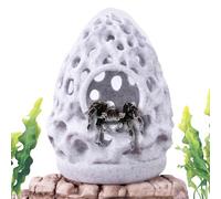 Cueva de pecera - Decoración de pecera pequeña | Escondite hueco para descanso de camarones, raza de juego, escondite reptil pequeño