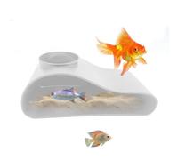 Cueva de pecera | Escondite de peces para tanque, decoración de refugio de camarones, túnel para hábitats de tortugas, recintos de reptiles, estanque, agua dulce