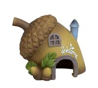 Cueva de peces | Decoración de acuario de resina para casa de frutas, adornos de pecera, refugio de cría de peces pequeños, cueva escondida para tortugas, lagartos pequeños