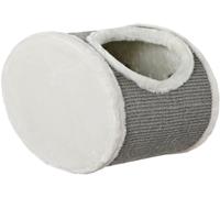 Cueva de peluche para montaje en pared 42 × 29 × 28 cm blanco/gris