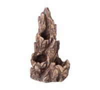 ＡＷＨＡＯ Cueva de Piedra Artificial para Reptiles, Adorno de Jardín de Rocas, Accesorio de Jardinería, Escondite de Piedra Artificial Versátil para Animales PE, Marrón