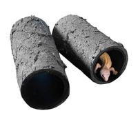 Cueva de Reptiles, decoración de Cala de Reptiles, Accesorios de Tanque de dragón Barbudo para lagartos, Tortugas, Anfibios, Peces, ajolotes, de Leopardo, Refugio Seguro y Acogedor