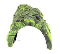 Cueva de Resina para Reptiles, Refugio Seguro y Plataforma Solar para Tortugas, escondite Natural para acuarios y terrarios, for lagartos pequeños y Peces