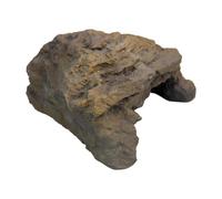 Cueva de tortuga - 12 x 15,5 x 8 cm escondite de reptiles de resina | Cueva de reptiles de resina con diseño de roca natural para tortugas, geckos, lagartos, serpientes, ranas y terrarios