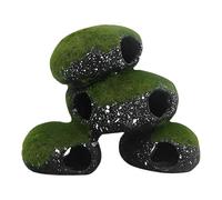 Cueva del Acuario: Roca de Realista con diseño de Musgo | Decoración de Cuevas de Peces | Escondite para camarones, Reptiles, Serpientes, terrario, Agua Salada, Tanque de Agua Dulce