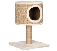Cueva elevada con rascador para gatos color Beige
