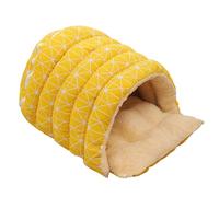Cueva para gatos, base antideslizante lavable, diseño de cúpula semicerrada, cueva para mascotas, para cachorros, , juegos, esquina, hogar, invierno, Navidad