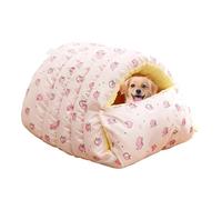 Cueva para gatos - Cama para mascotas 420 g | Tienda lavable para mascotas, casa caliente para perros pequeños, cachorros, viaje al aire libre, dormitorio, salón, escondite suave semi-fe