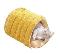 Cueva para Gatos - Casa cálida extraíble Lavable - Diseño de cúpula semicerrada Cueva para Mascotas | para Cachorros juegan - Esquina casa Invierno - Navidad