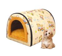 Cueva para gatos, casa pequeña y acogedora para mascotas, casa bodega portátil para gatos perros, suministros de invierno para perros, ropa de cama suave para acampar, sala de estar, dormitorio