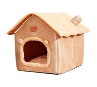 Cueva para gatos | Casa relajante con cojín extraíble - Lindo nido cálido para gatos | Para gatitos cachorros perro invierno interior balcón sala de estar decoración del hogar apartamento