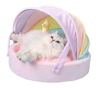 Cueva para gatos de felpa: casa suave para dormir para mascotas, escondite para animales | Retiro cálido, lugar para dormir, oasis de seguridad, suministros para mascotas para perros pequeños
