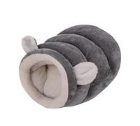 Cueva para Gatos | de Peluche cálido parcialmente Cerrado | Saco de Dormir para Gatos de Invierno | para Descansar Abrazos, Comodidad para Jugar en Interiores y Exteriores en casa en frío para
