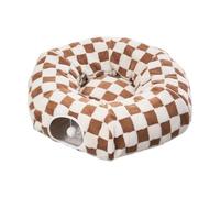 Cueva para juegos de mascotas - Túnel para escondite con suave, cálido para dormir de forro polar, cuevas aisladas plegables de poliéster, diseño para gatitos, cachorros, conejos