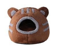 Cueva para mascotas, Plush Cat Bed, Comfortable Pet Nest, Stylish Cat Bed, Soft Indoor Cat, Bedroom Cat House, Cat Bed Supplies, Bear Head Design Indoor Cats Beds for Living Room, Bedroom