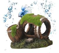 Cueva para Peces Betta | Decoración Realista de Resina | Cueva con Forma de Cubo para Acuario | para Corydoras, Cangrejos de Río, Terrario, Cría, Desove, Paisajismo Acuático y Reproducción